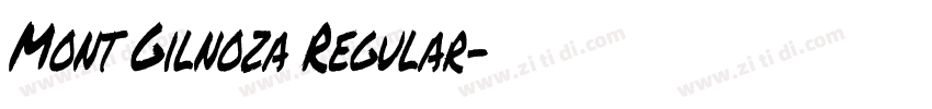 Mont Gilnoza Regular字体转换